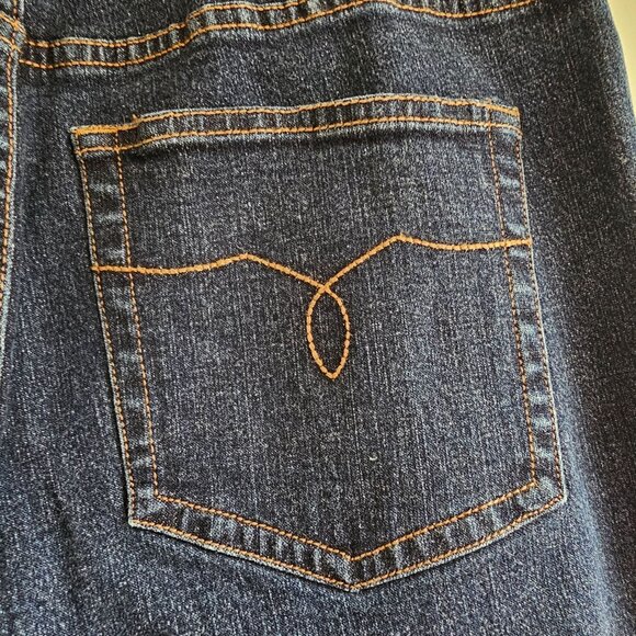 Lauren Jeans Co. Ralph Lauren Womens Straight Leg Dark Wash Denim Jeans Size 4 - Picture 8 of 14